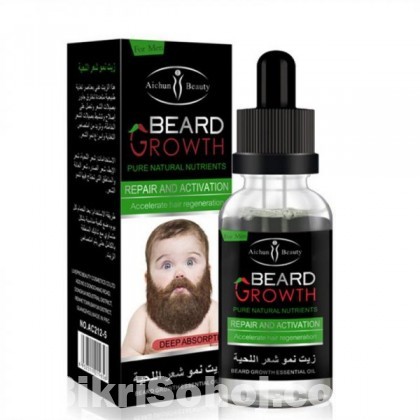 Beard Groth Oil 30ml (দাড়ি উঠবেই ১০০% গ্যারান্টি)